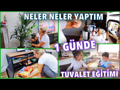 TUVALET EĞİTİMİ 1 GÜNDE BİTTİ ✅ SESSIZ TEMİZLİK VLOG 🧑🏼‍🍳 EVDE YAPTIĞIM İLK YEMEK ❤️