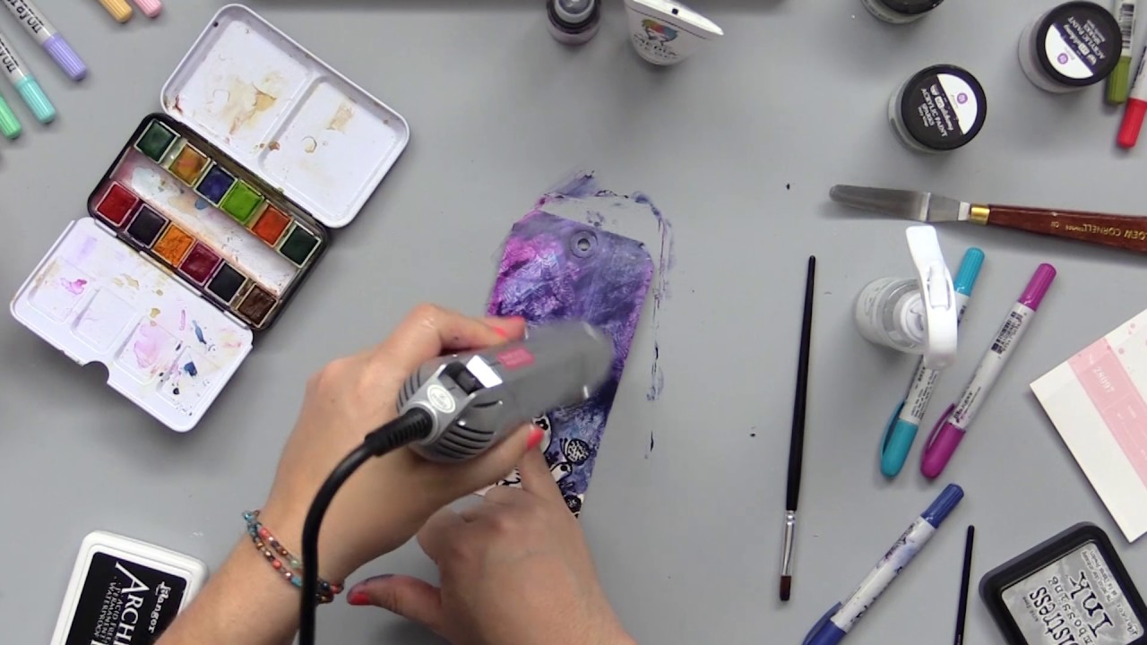 How to Add Stamp Techniques to Mixed Media Projects with May Flaum