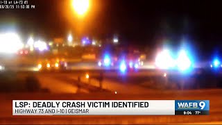 UPDATE: New Orleans man identified as victim in fatal Wednesday night crash in Ascension Parish