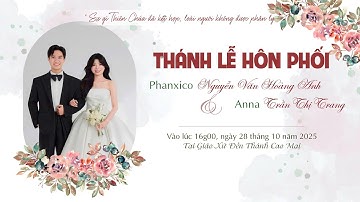 Trực Tiếp | Thánh Lễ Hôn Phối Tại Đền Thánh Cao Mại-Giáo Phận Thái Bình.