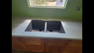 Solid Surface Lg Hi Macs Ripe Cotton Kitchen Countertop #solidsurface