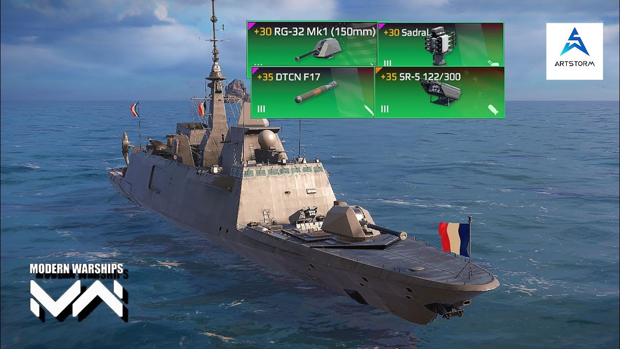 FS AQUITAINE (D650) + New Cannon RG-32 MK1 (150mm) - Pirates Mode Event ...