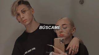 Video thumbnail of "Búscame - Nicki Nicole, Khea Ft. Paulo Londra (Letra)"