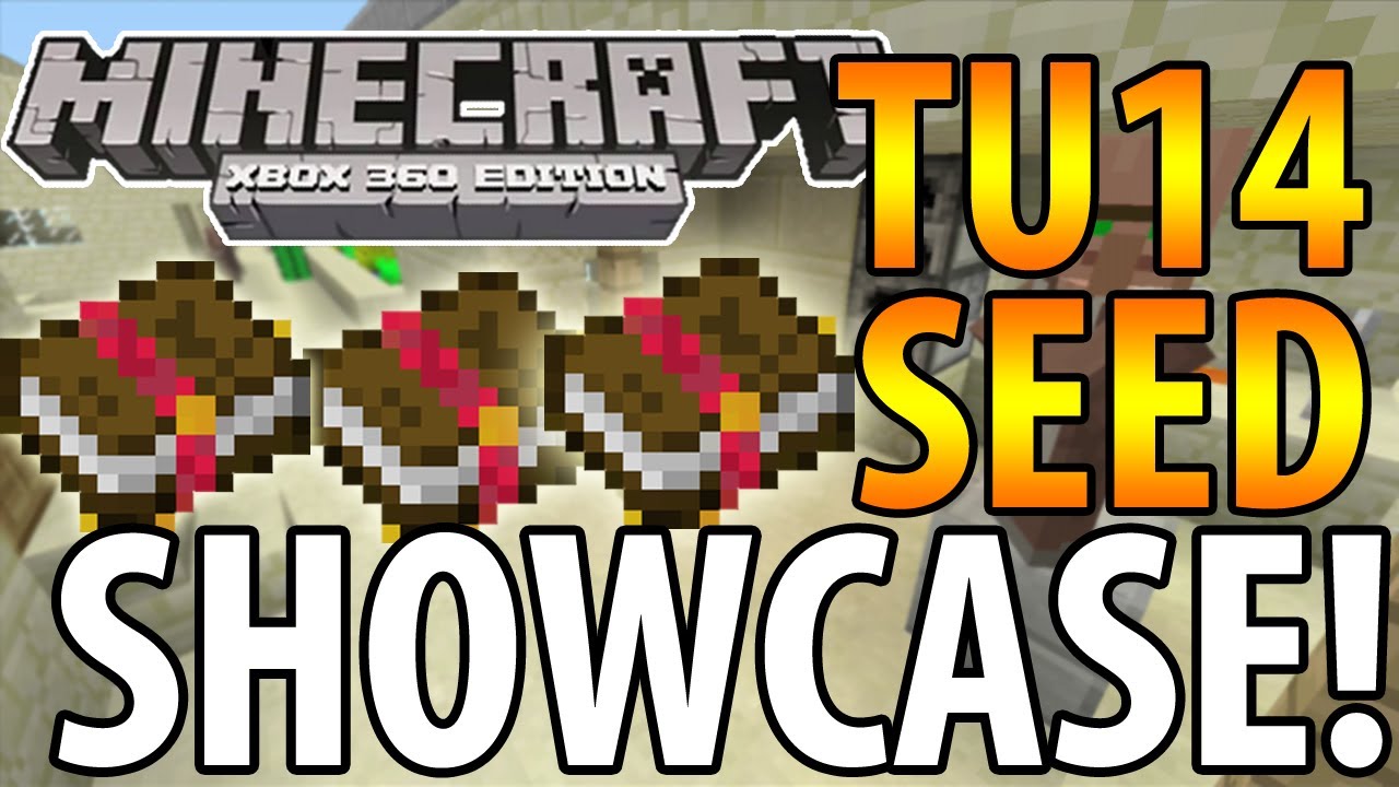 Minecraft (Xbox 360) - TU14 SEED SHOWCASE! - ENCHANTED BOOKS, 2 SANDSTONE VILLAGES + MORE!