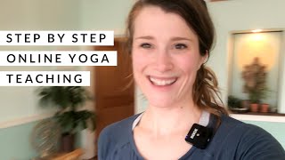 Step-by-step teaching online yoga