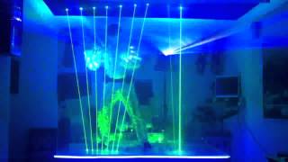 laser harp drums
