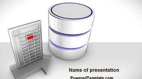 Database Development PowerPoint Template by PoweredTemplate.com