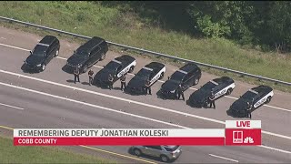Law enforcement salute, pay tribute to Deputy Jonathan Koleski
