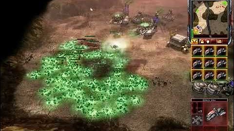 C&C 3 Tiberium Wars SKIRMISH Deadly Sertao  NOD Vs GDI (Hard, Balanced)