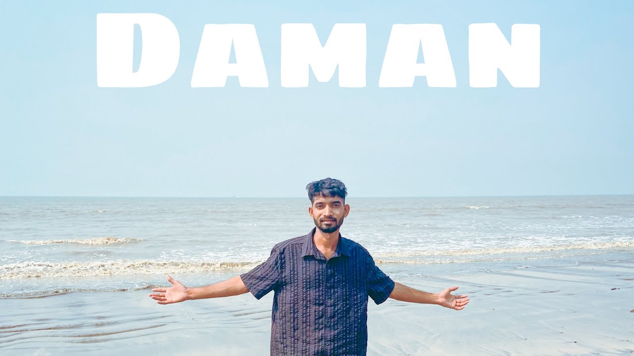 DAMAN 2026 ll jampore 🏖️ beach ll Daman tourist palace ll