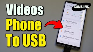 How to Move Photos & Videos from Samsung Android Phone using USB DRIVE (Best Method)