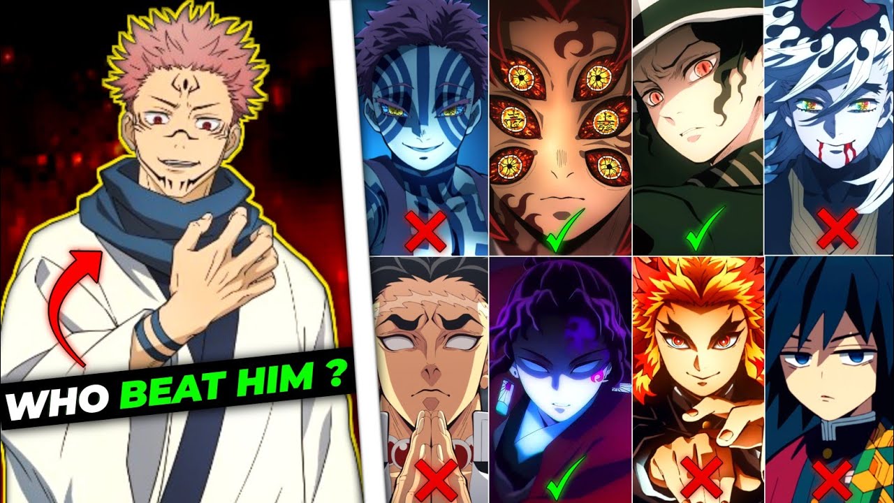 Sukuna Vs All Demon Slayer Characters | What If sukuna battle with all the Hashiras and Upper moons