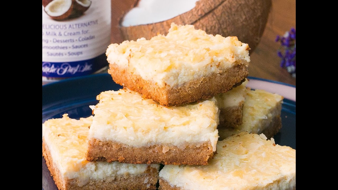 Creamy Coconut Cheesecake Bars YouTube