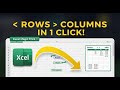 Row Column Transpose in Excel