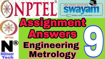 Engineering Metrology || Week 9 assignment 9 answers || Nptel