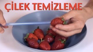 Çilek Temizlemenin En Pratik Yöntemi