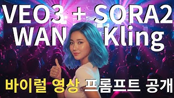 😃 최신 동영상AI 4대장 비교 | 바이럴 영상 프롬프트 공유