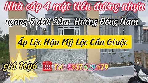 ❤️ Bán nhà cấp 4 mặt tiền nhựa Lộc Hậu Mỹ Lộc Vào ở ngay