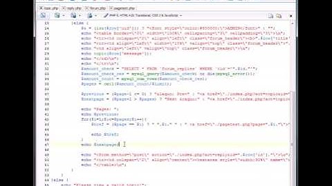 PHP Forum // View Replies + Pagination