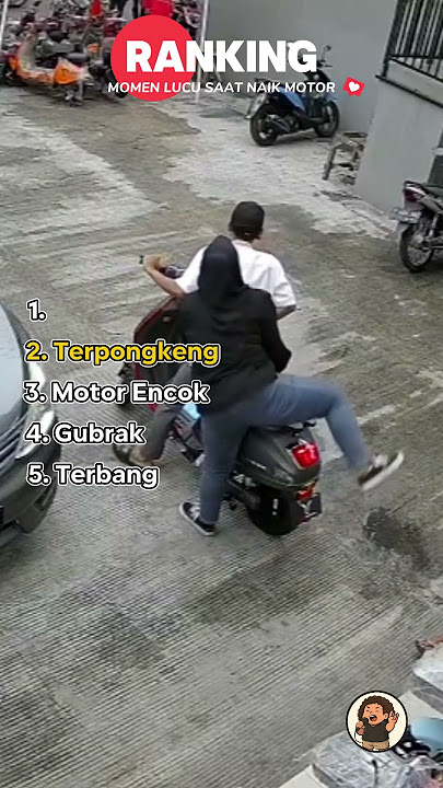 RANKING MOMEN LUCU SAAT NAIK MOTOR 🏍️💨
