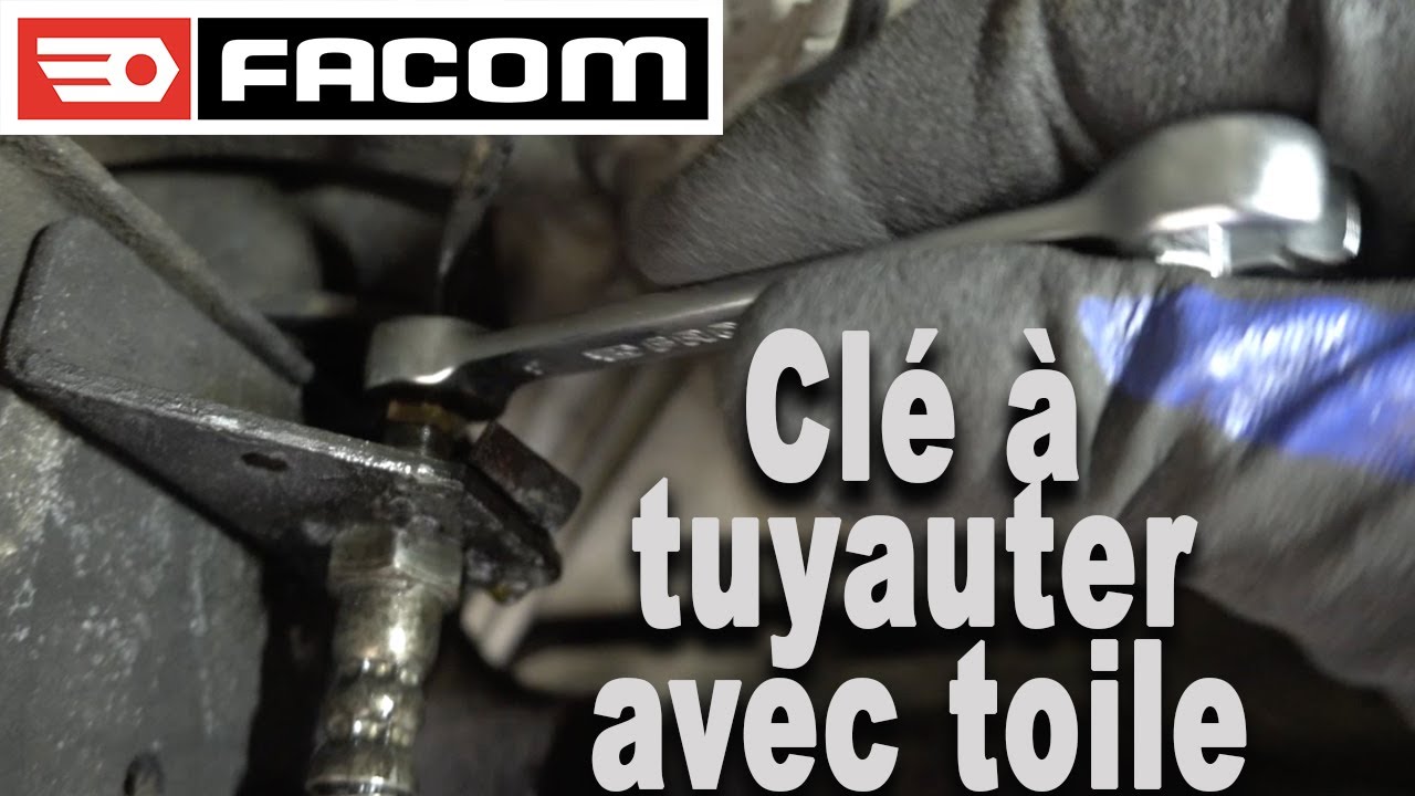 Facom : Clé à tuyauter droite à toile - Démonter tuyau de frein facilement  ! 
