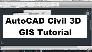 AutoCAD Civil 3D GIS Tutorial