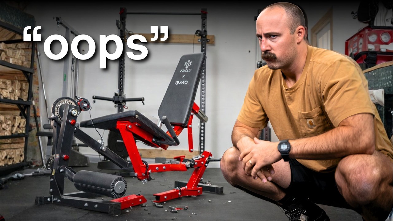 I *accidentally* broke the new 'best' budget leg extension/curl...