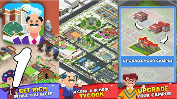 Idle School Tycoon Gameplay Walkthrough #1 (Android, IOS)