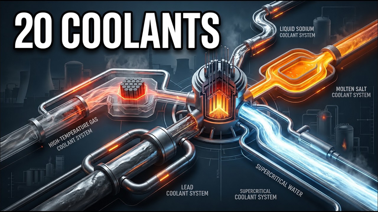 Every Reactor Coolant System Explained: PWR, BWR, Molten Salt, Sodium & More