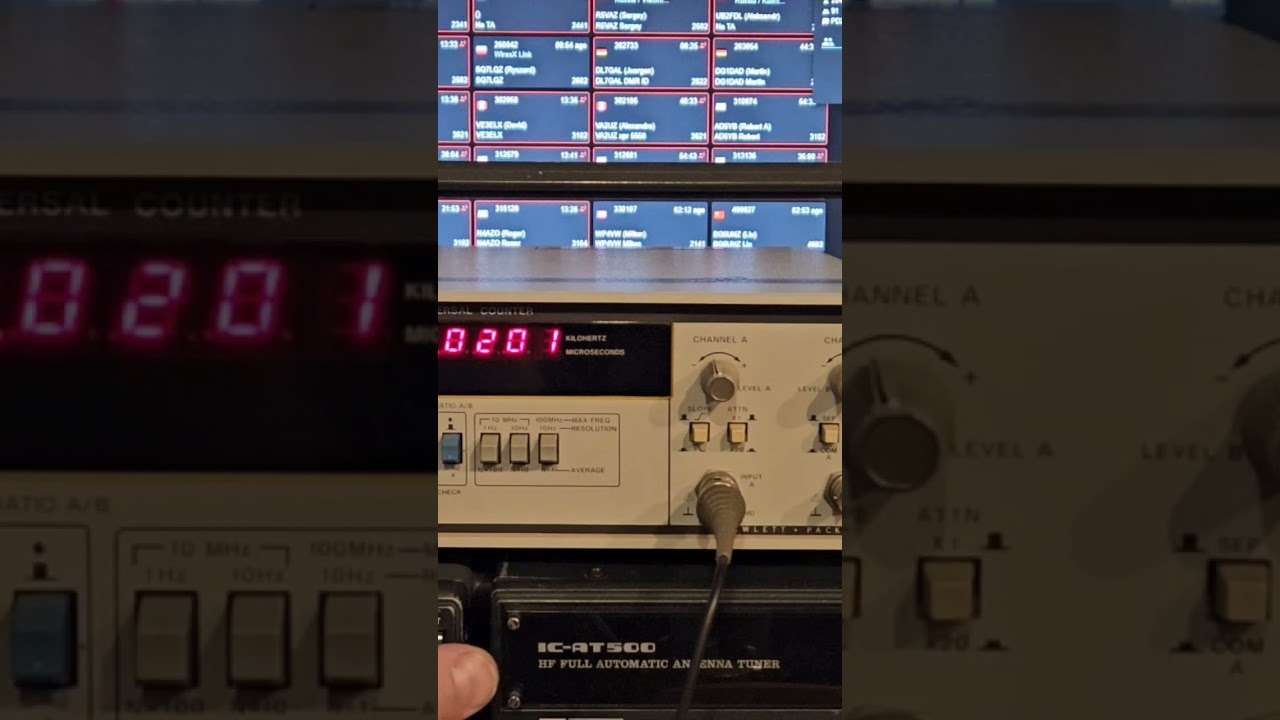 testing thriftstore hp frequency counter