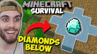 'Easiest' Way To Find DIAMONDS In Minecraft Survival!!! [Ep 255]