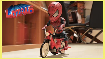 BABY SPIDERMAN Stop Motion Video with Stormtrooper & Venom