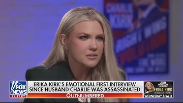 Erika Kirk Sits Down For 1st TV Interview Since Husband