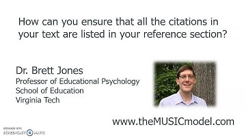 Check citations and references