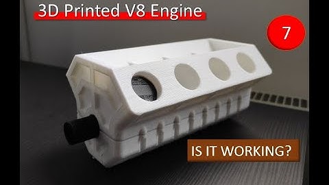 Assembly of a 3D printed V8 engine. Is it working?
