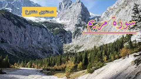 #سورة مريم #انعزل عن ضجيج العالم و ارح سمعك و نفسك😌