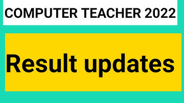 Computer Teacher Result latest updates | computer Anudeshak result isdin jari hoga | result kab tak