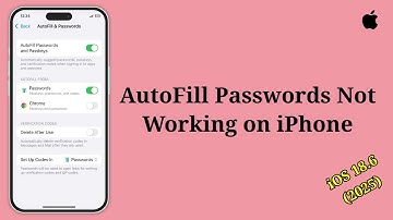 iOS 18.6 AutoFill Passwords Not Working on iPhone/iPad? Here