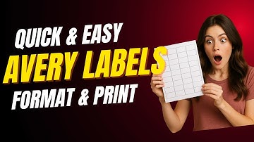 How to Format & Print Avery Labels - Super Easy in Google Docs!