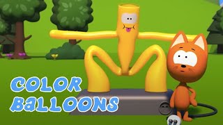 MEOW MEOW KITTY GAMES 😸 COLOR BALLOONS 🎈🎈 LEARN COLORS WITH BALLOONS GAME 🎈🎈