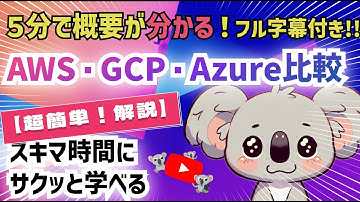 AWS・GCP・Azure徹底比較！主要クラウドサービスの最新動向と選び方を5分で解説！