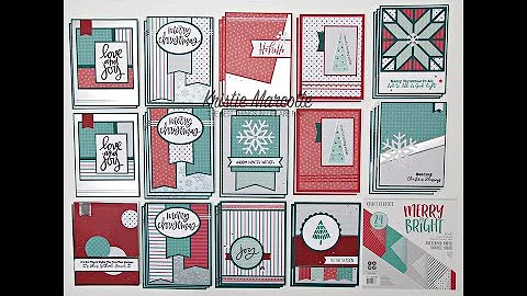 Tonic Studios Merry & Bright - 34 cards from one 6...