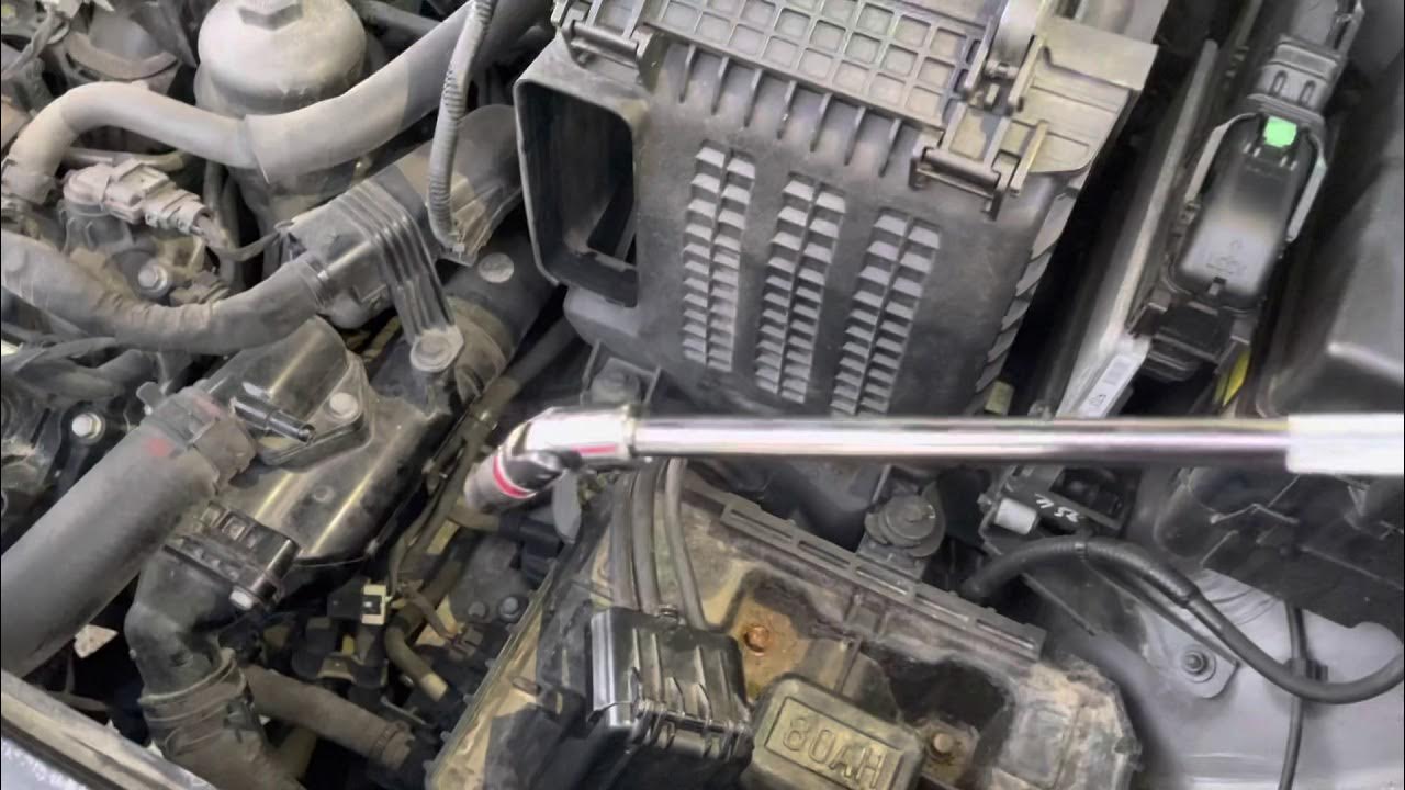 2013 HYUNDAI SANTA FE 3.3L V6 CRANKSHAFT POSITION SENSOR LOCATION - YouTube