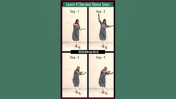 सीखिए - 4 Classical Dance Steps || Kathak For Beginners #shorts #kathak #dance #easy #shortsfeed