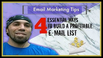 Email Marketing Tips: 4 Essential Ways To Build A Responsive And Profitable Email List!