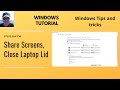 Windows 10 tips and tricks.  Windows tips