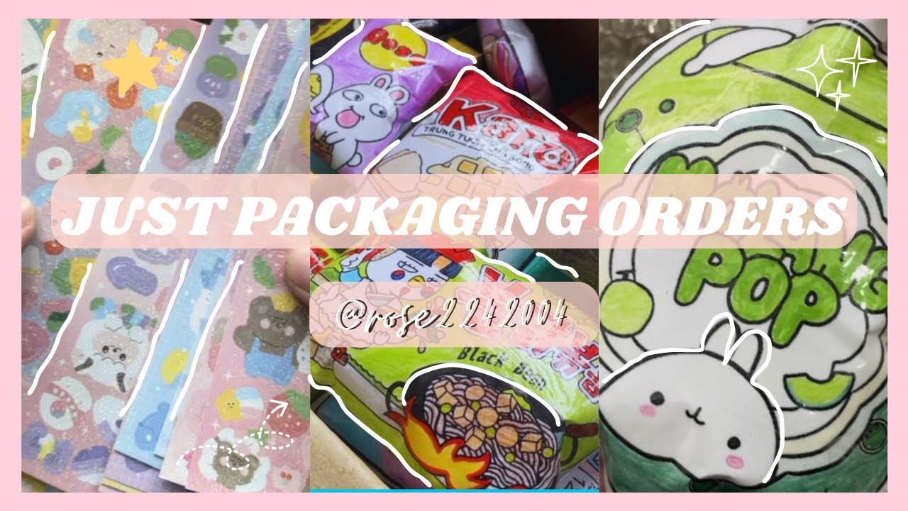 Video gói hàng squishy giấy dài nhất của mình - Packing Orders Haul