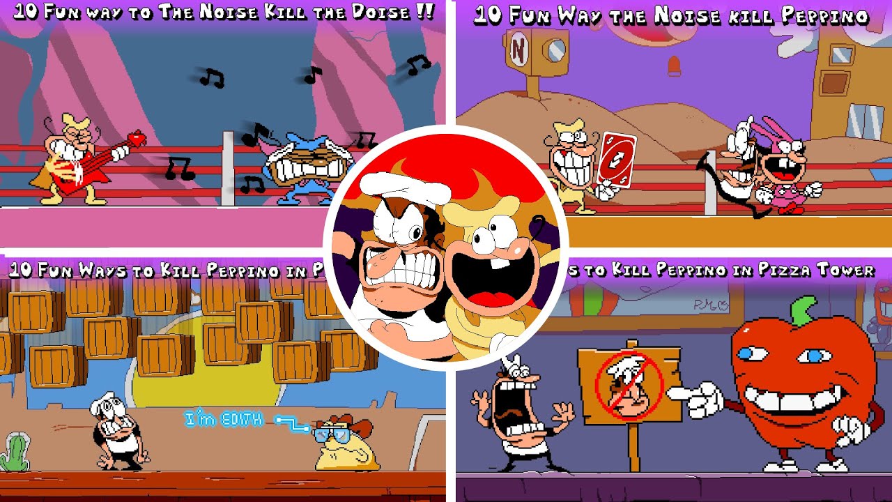 40 Fun ways Bosses to Kill Peppino in Pizza Tower!