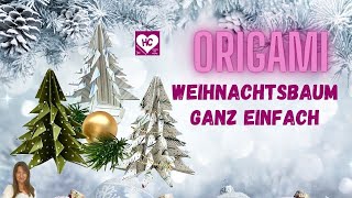 Origami Tannenbaum falten so geht es