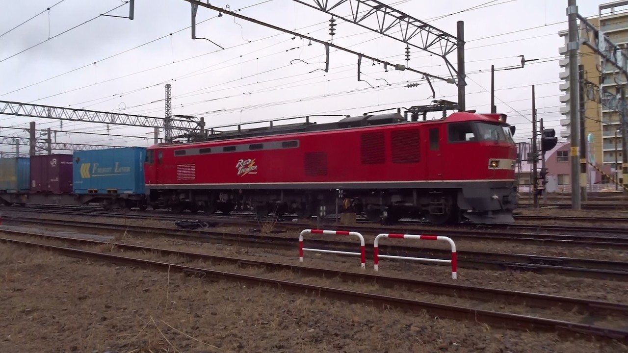 2026.02.28 貨物列車（4090列車）秋田駅到着